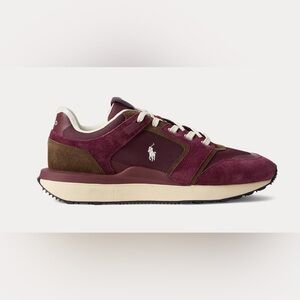 Men’s Polo Ralph Lauren Train 89 V2 Suede-Paneled Sneaker Sz 10